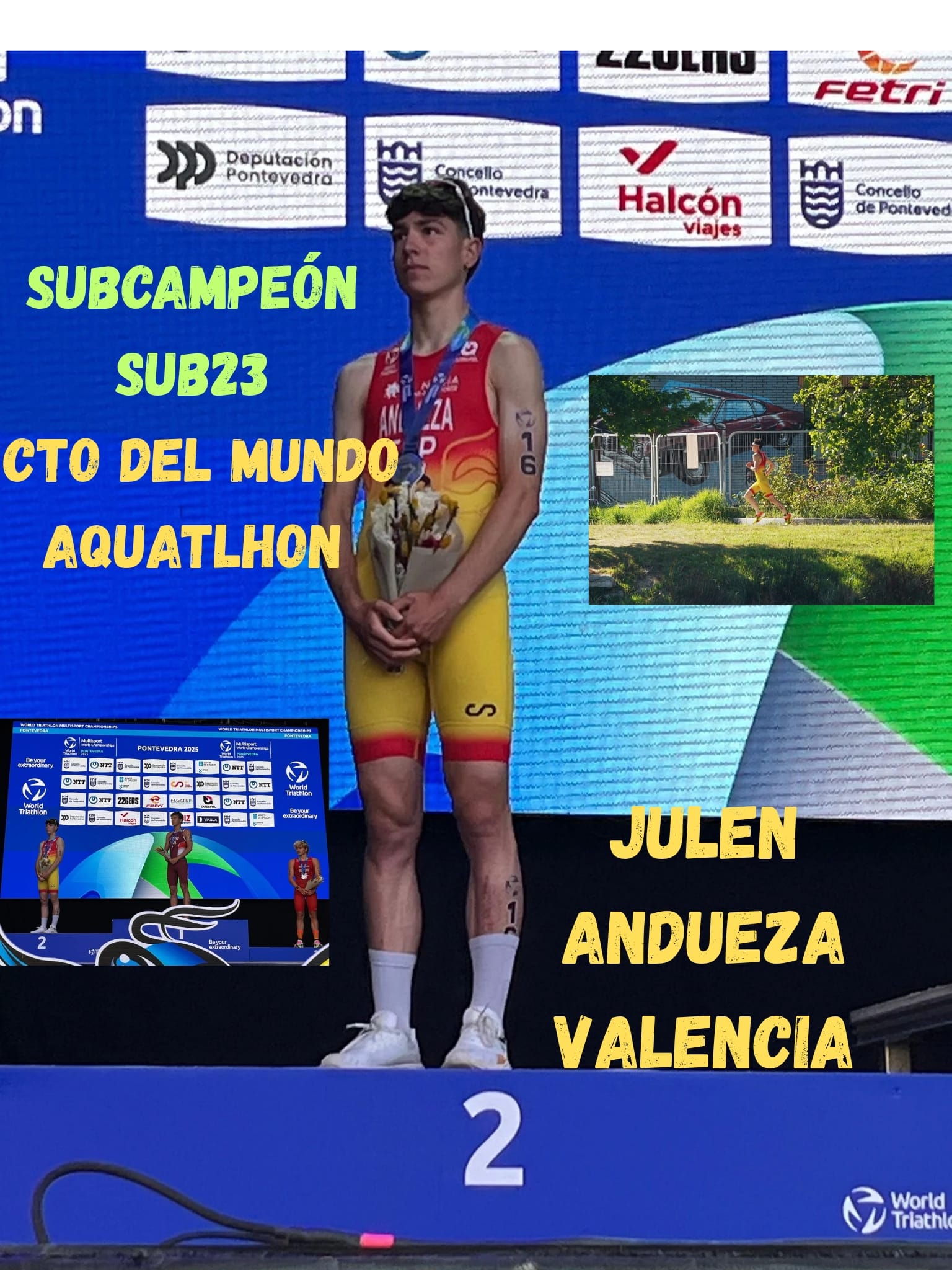 Julen Andueza, 5&ordm; puesto &eacute;lite y plata sub-23 en el Mundial de Acuatl&oacute;n